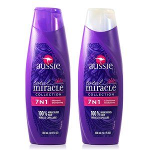 Aussie Total Miracle 7 in 1 Shampoo & Conditioner BUNDLE 12.1oz / 360ml each NEW
